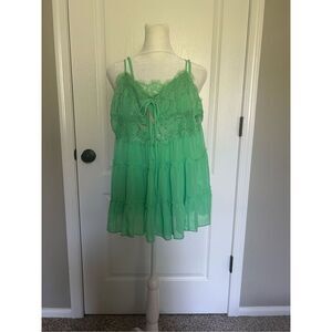 Lace Bohemian Flowy Tank Top Size Small